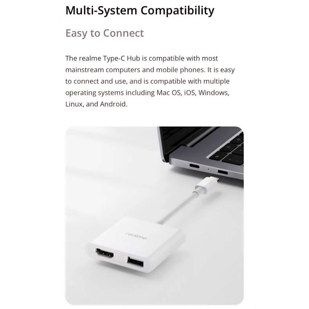 realme USB-C Hub with HDMI 1.4 and Dual USB 3.2 - Image 4