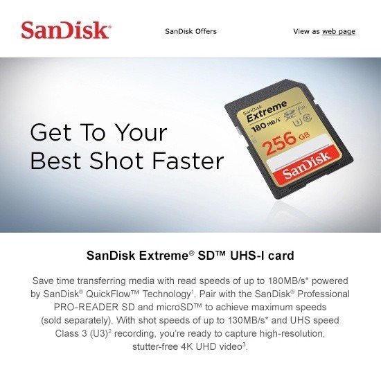 SanDisk Extreme SD Card - Image 2