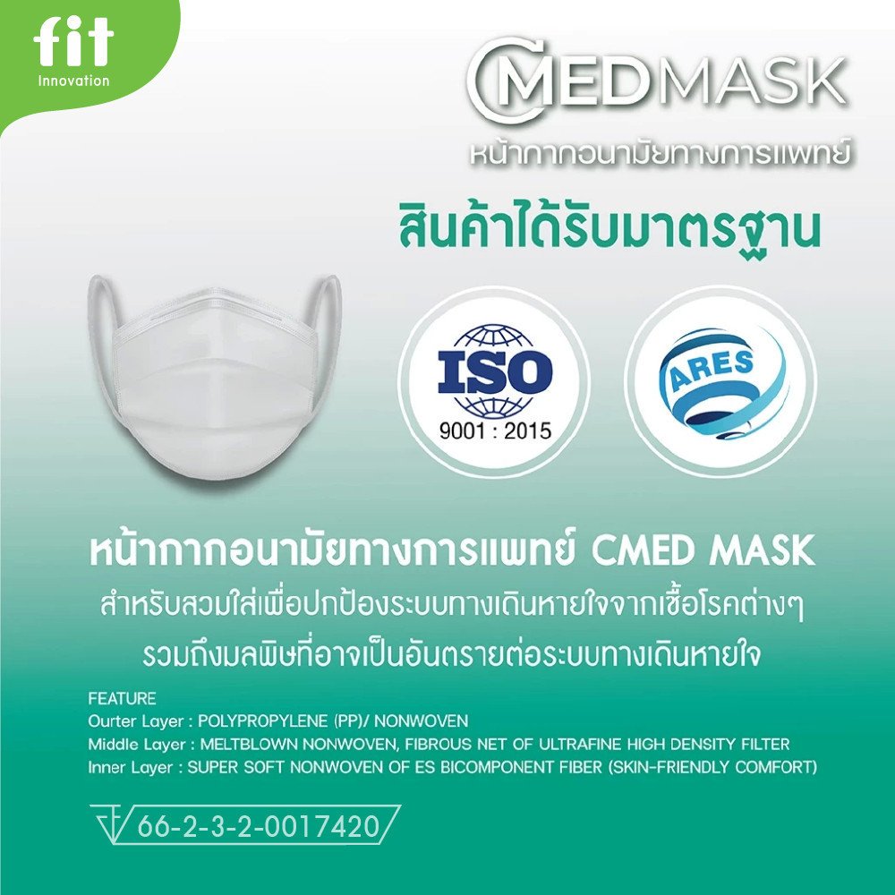 CMED MASK 3D 3-Layer Face Masks (30 Pieces) - Image 5