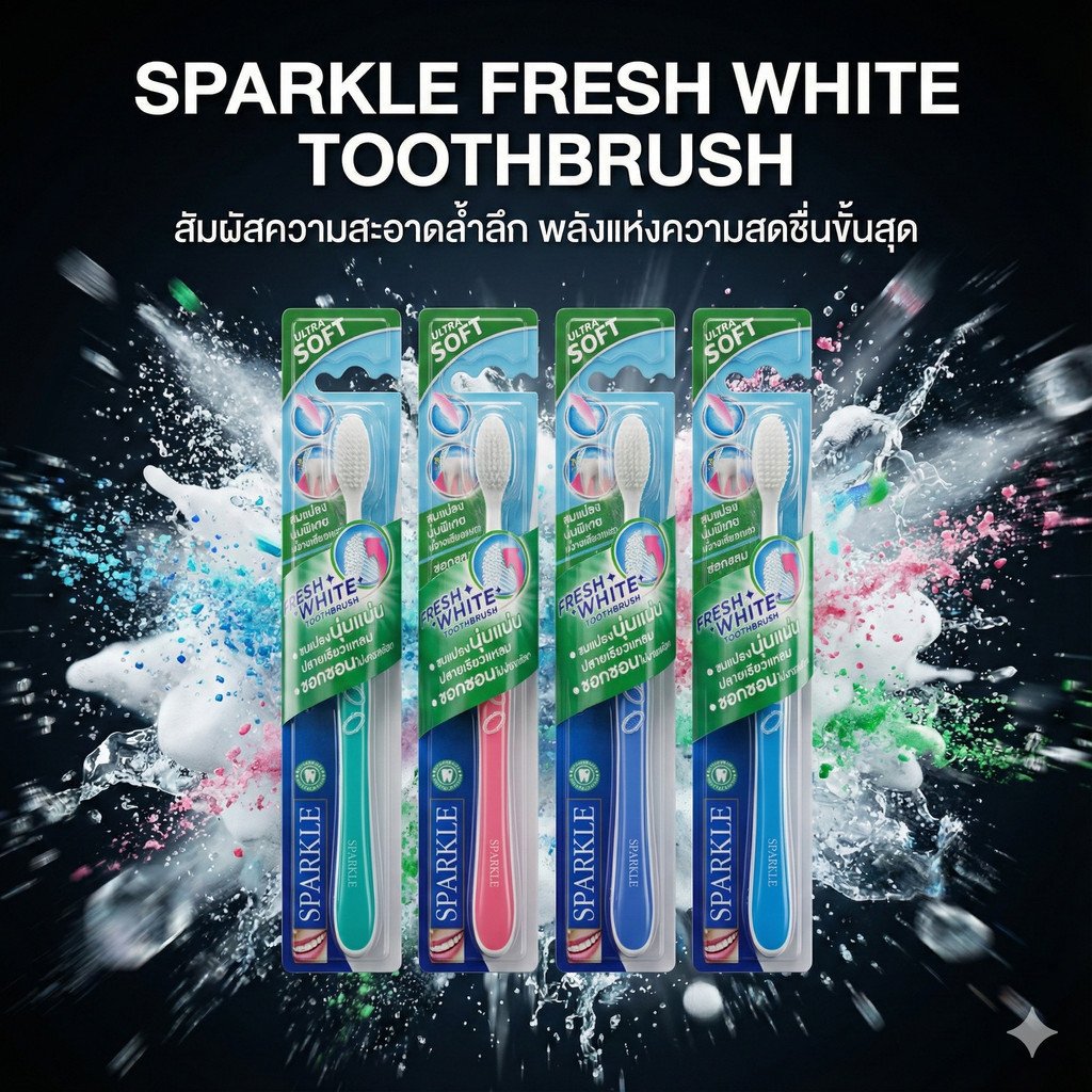 SPARKLE Ultra Soft Fresh White Toothbrush
