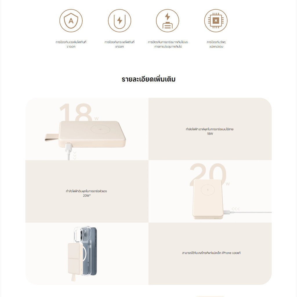 Xiaomi Magnetic Power Bank 6000mAh with Stand - Image 7