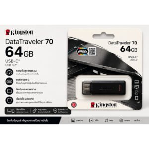 Kingston DataTraveler 70 USB-C 3.2 Flash Drive 64GB