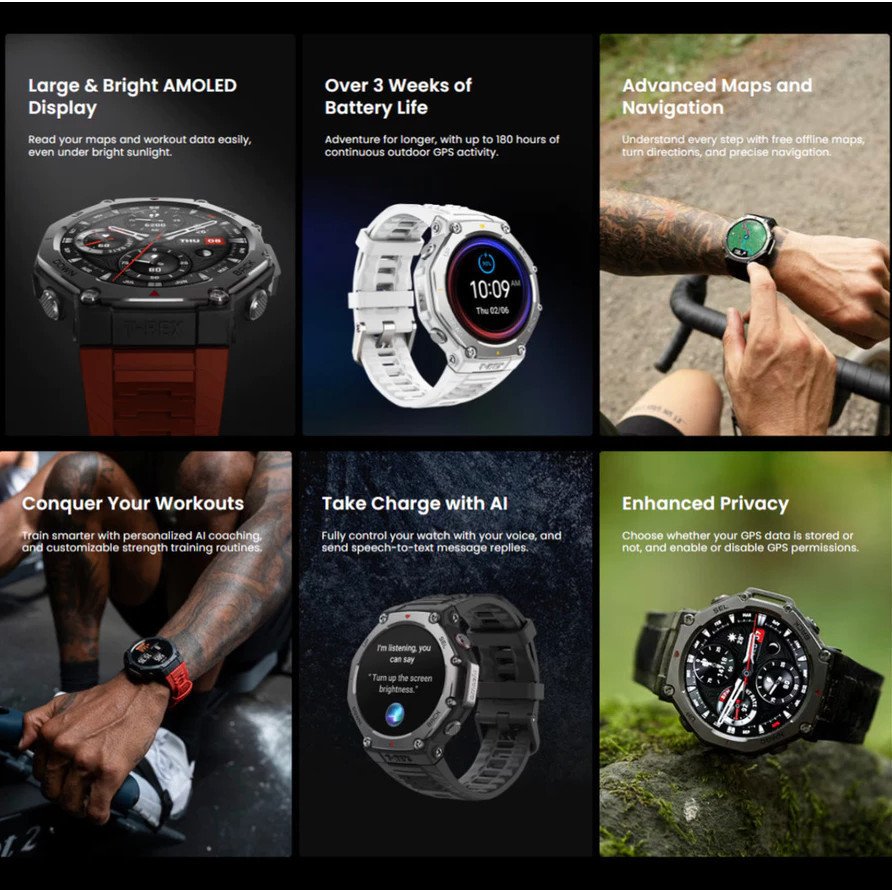 Amazfit T-Rex 3 Smartwatch - Image 3