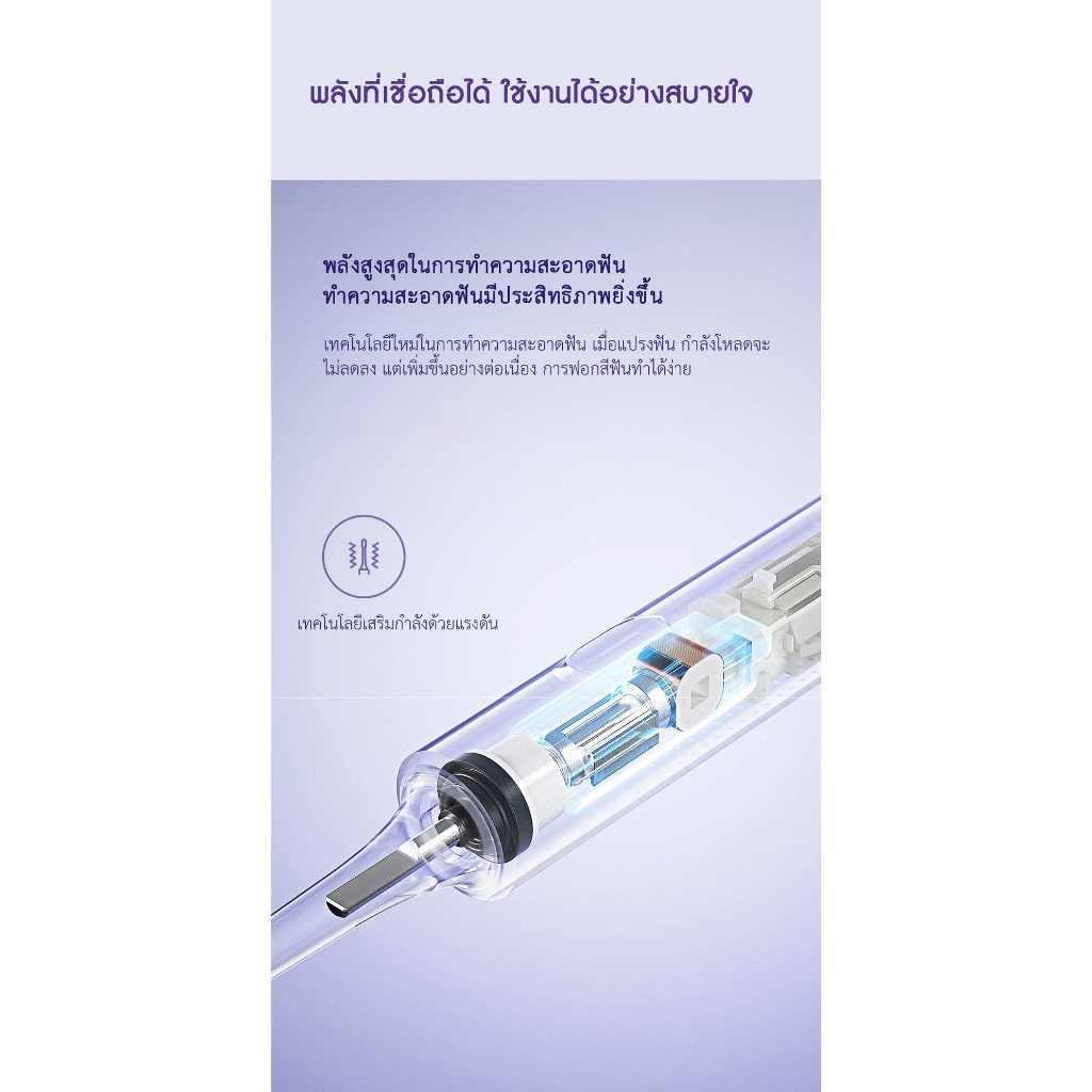 Xiaomi Sonic Electric Toothbrush T302 แปรงสีฟันไฟฟ้า - Image 7