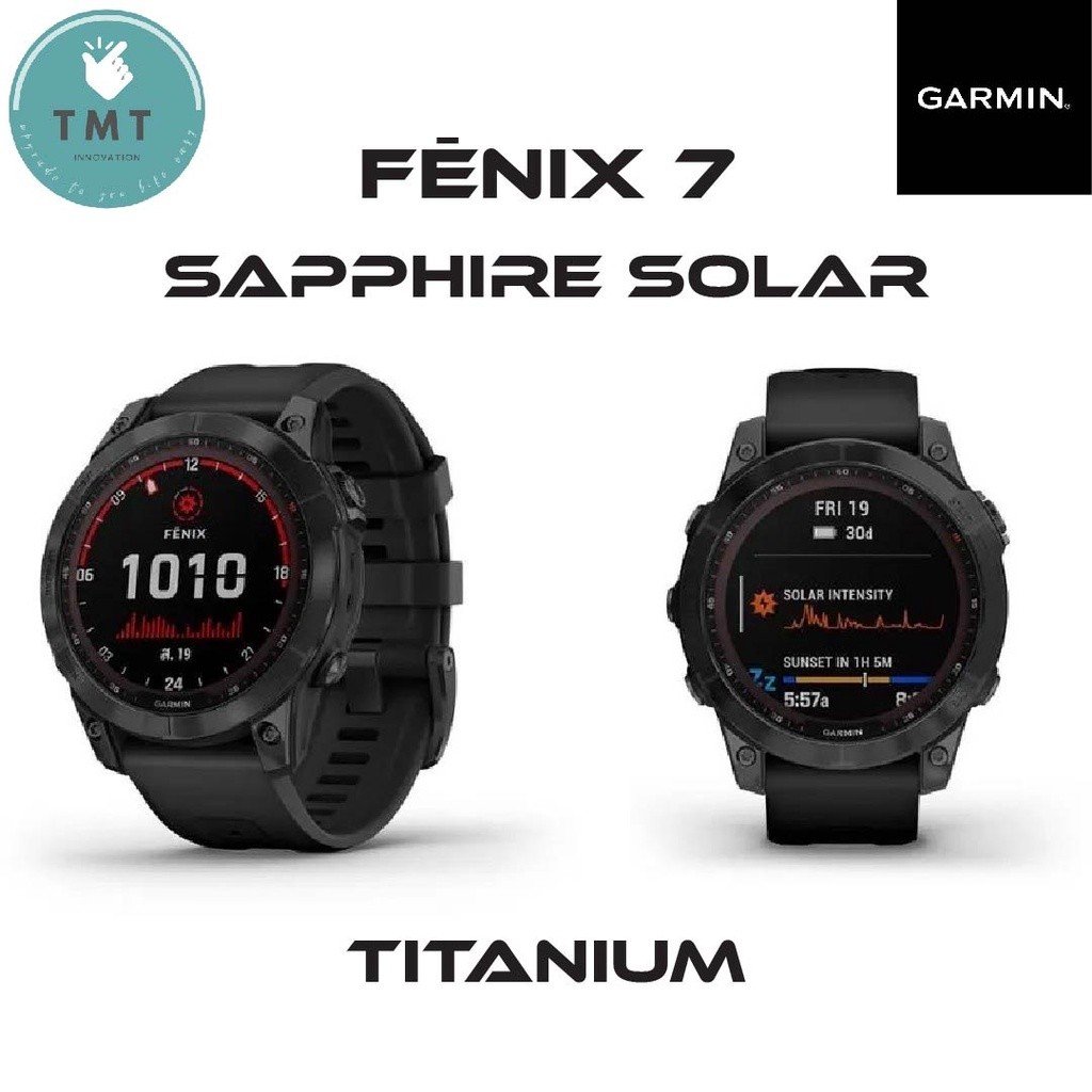 Garmin Fenix 7 Sapphire Solar นาฬิกามัลติสปอร์ต ออกกำลัง สมาร์ทวอทช์ GPS ระดับเรือธง ระบบจอสัมผัส - Image 3