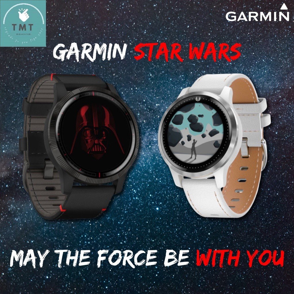 Garmin Star wars (Vivoactive 4) นาฬิกาออกกำลังกาย มี GPS รุ่น Legacy Saga ดีไซน์สุดเท่