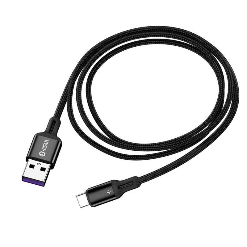 S-GEAR CABLE CA002 Matel Braided Type-C 5A Charge & Sync Cable (สายชาร์จ)