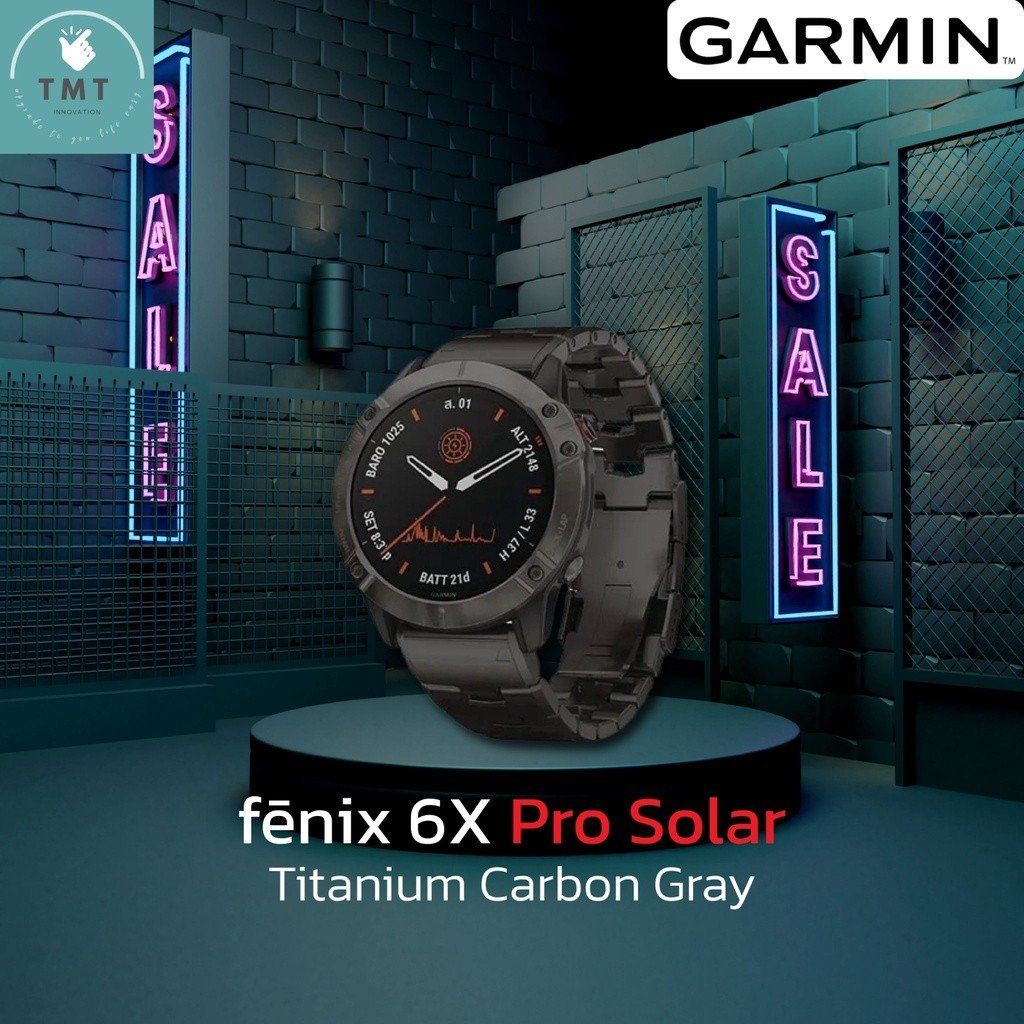 GARMIN FENIX 6X PRO SOLAR นาฬิกาอัจฉริยะ สำหรับการออกกำลังกาย ฟังก์ชั่นครบที่สุด Multisport GPS - Image 2