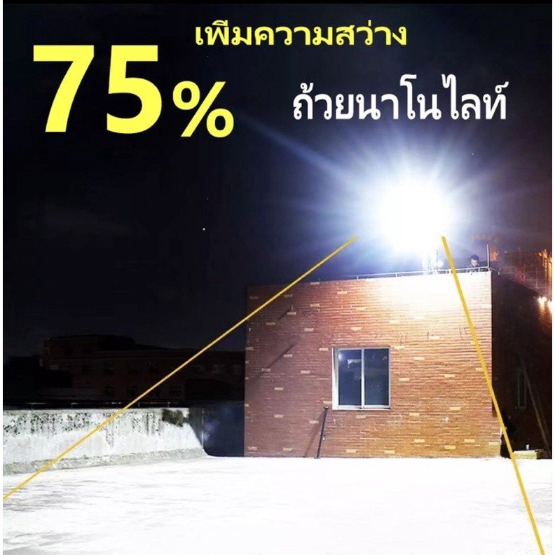 Solar Lamp ไฟโซล่าเซล์ 300W โซล่าเซลล์ขนาดใหญ่ Solar Light Led ไฟพลังงานแสงอาทิตย์ - Image 6