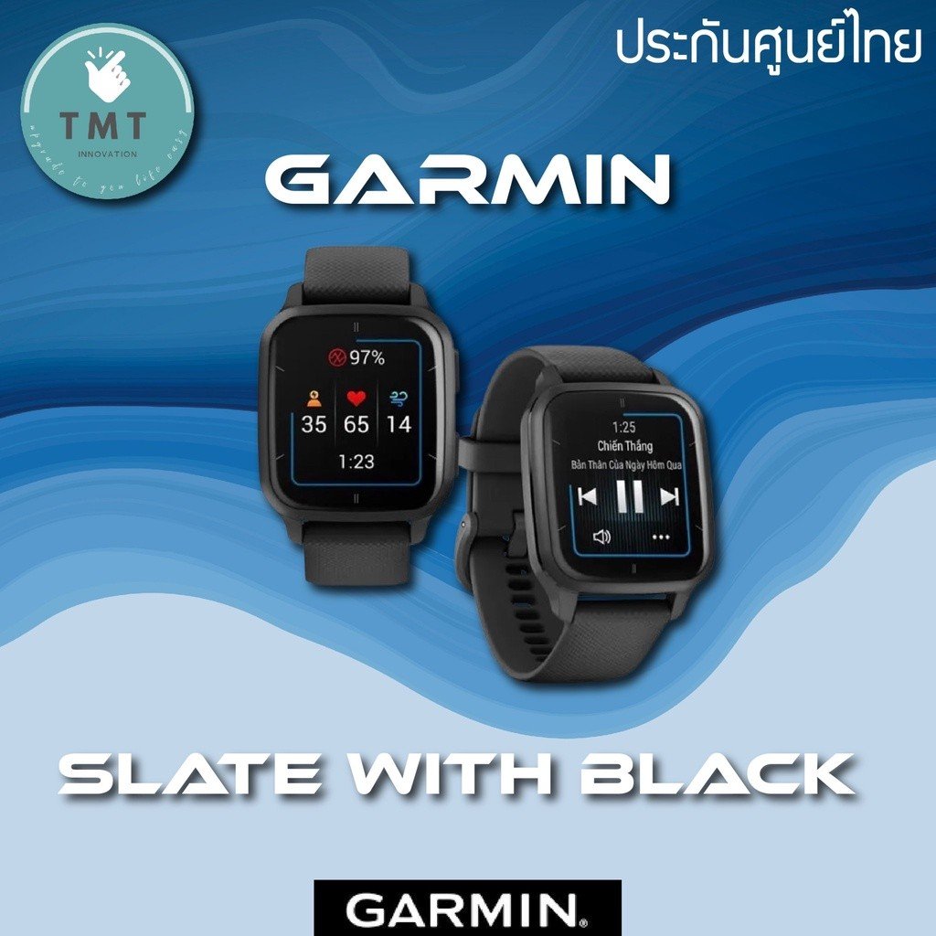 Garmin VENU SQ 2 / SQ 2 Music นาฬิกา GPS ออกกำลัง จอ AMOLED สีสดใส แบตเตอรี่สูงสุด 12วัน - Image 2