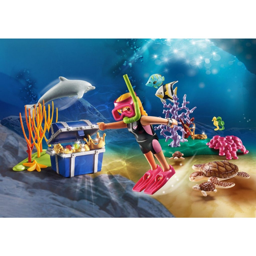 Playmobil 70678 Treasure Diver Gift Set ชุดของขวัญ นักประดาน้ำหาสมบัติ