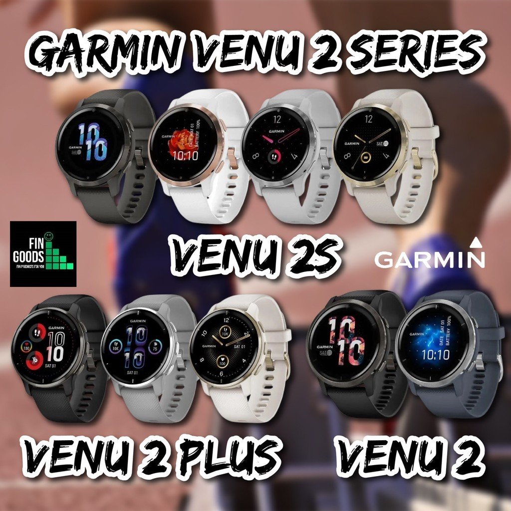 Garmin Venu 2 Series สมาร์ทวอทช์ มี GPS หน้าจอ AMOLED คมชัด สีสันสดใสสวยที่สุดของGarmin จอระบบสัมผัส