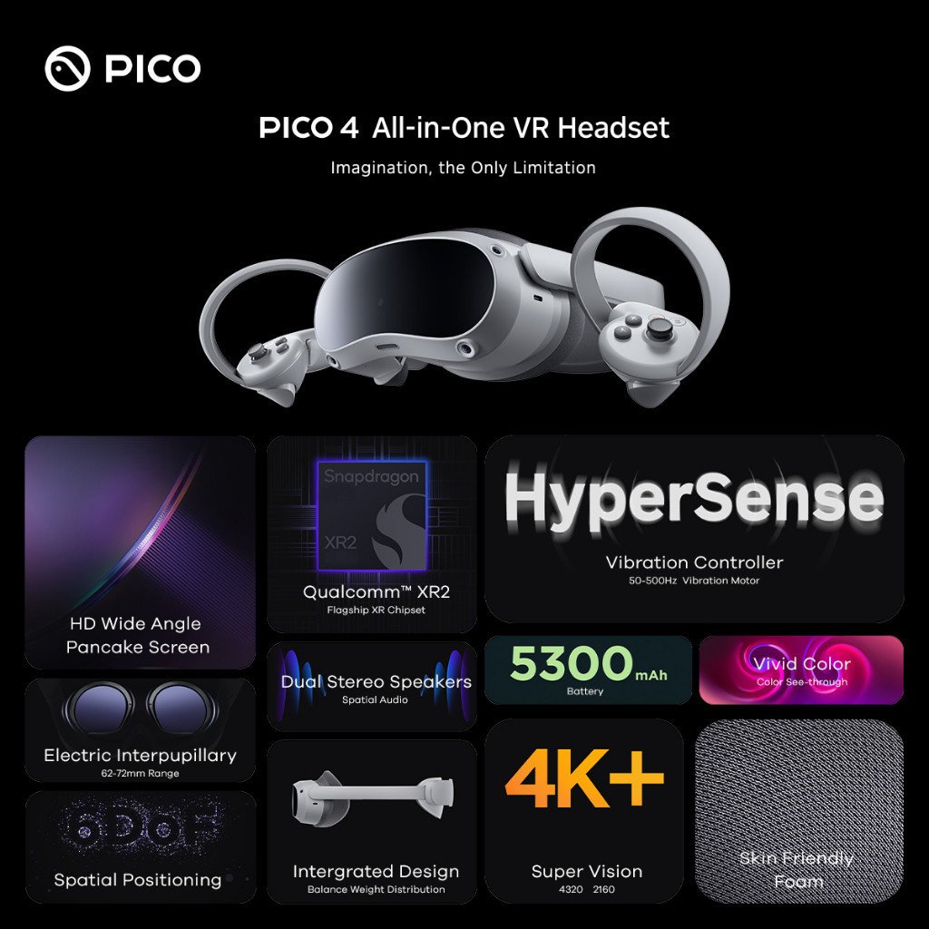 PICO 4 All-In-One VR Headset 4K (128GB/256GB) - Image 2