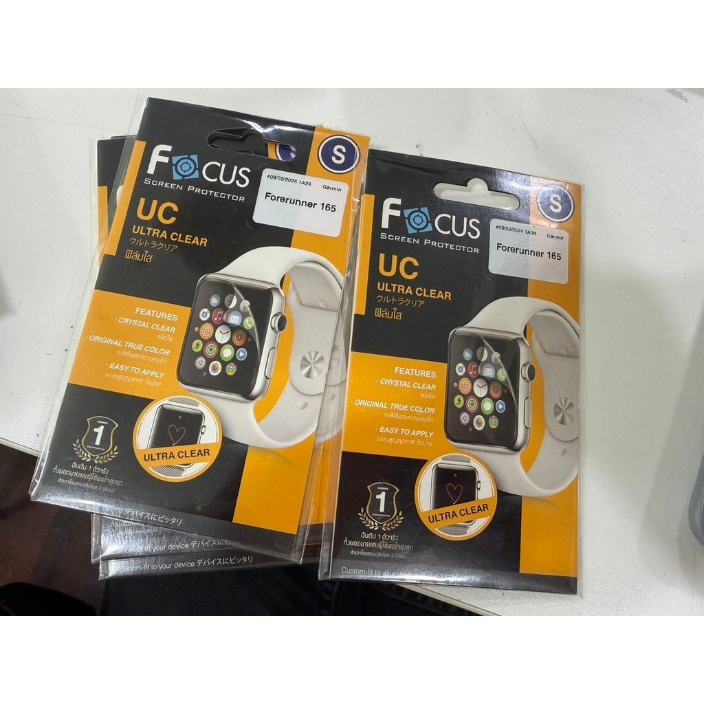 ฟิล์มใส โฟกัส Focus Garmin Forerunner 165 Ultra clear Film ฟิล์มกันรอย - Image 2