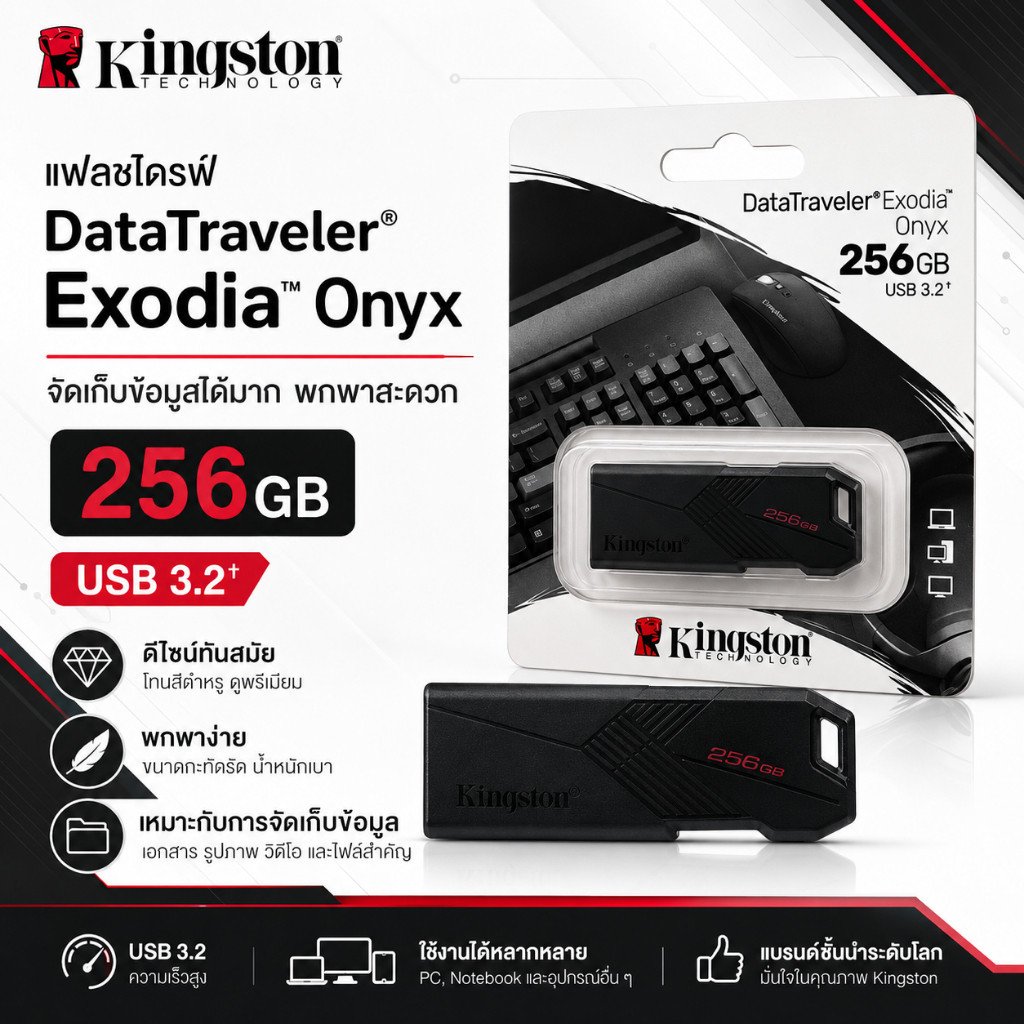 Kingston Data Traveler Exodia Onyx 256GB