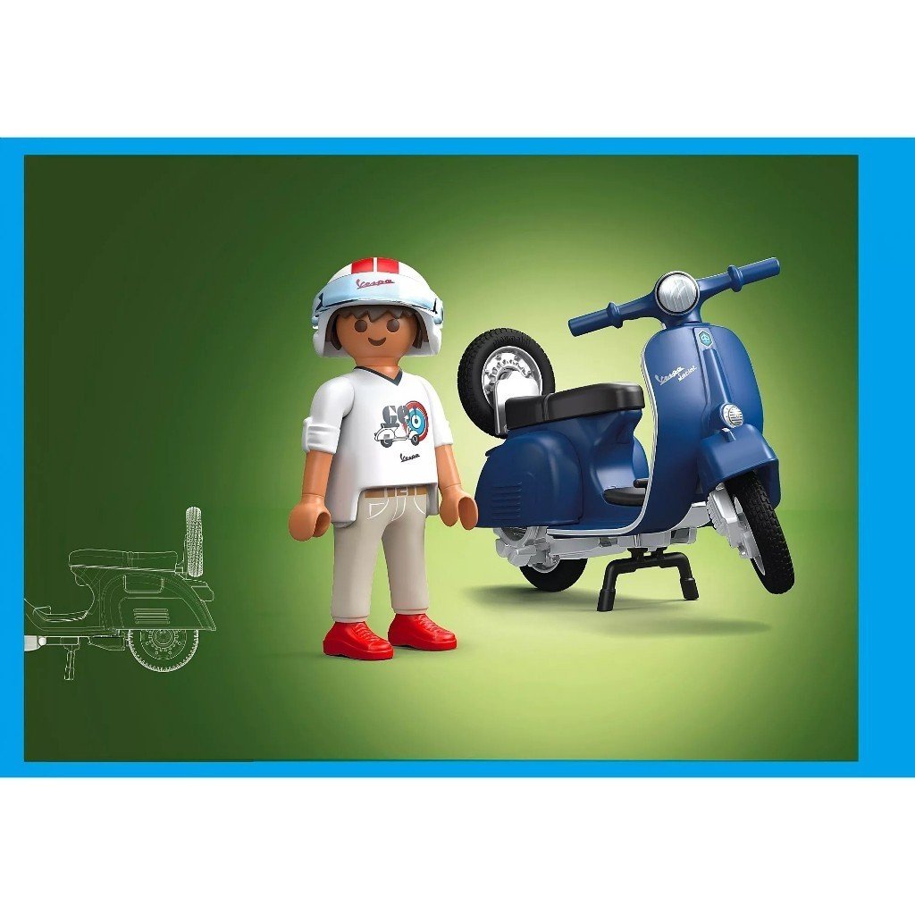 Playmobil 71622 Vespa 1969 Vespa 150 Sprint Veloce, blue ของเล่นบทบาทสมมติ เวสป้า สปรินท์ เวโลเช่ 150 ปี 1969 สีน้ำเงิน