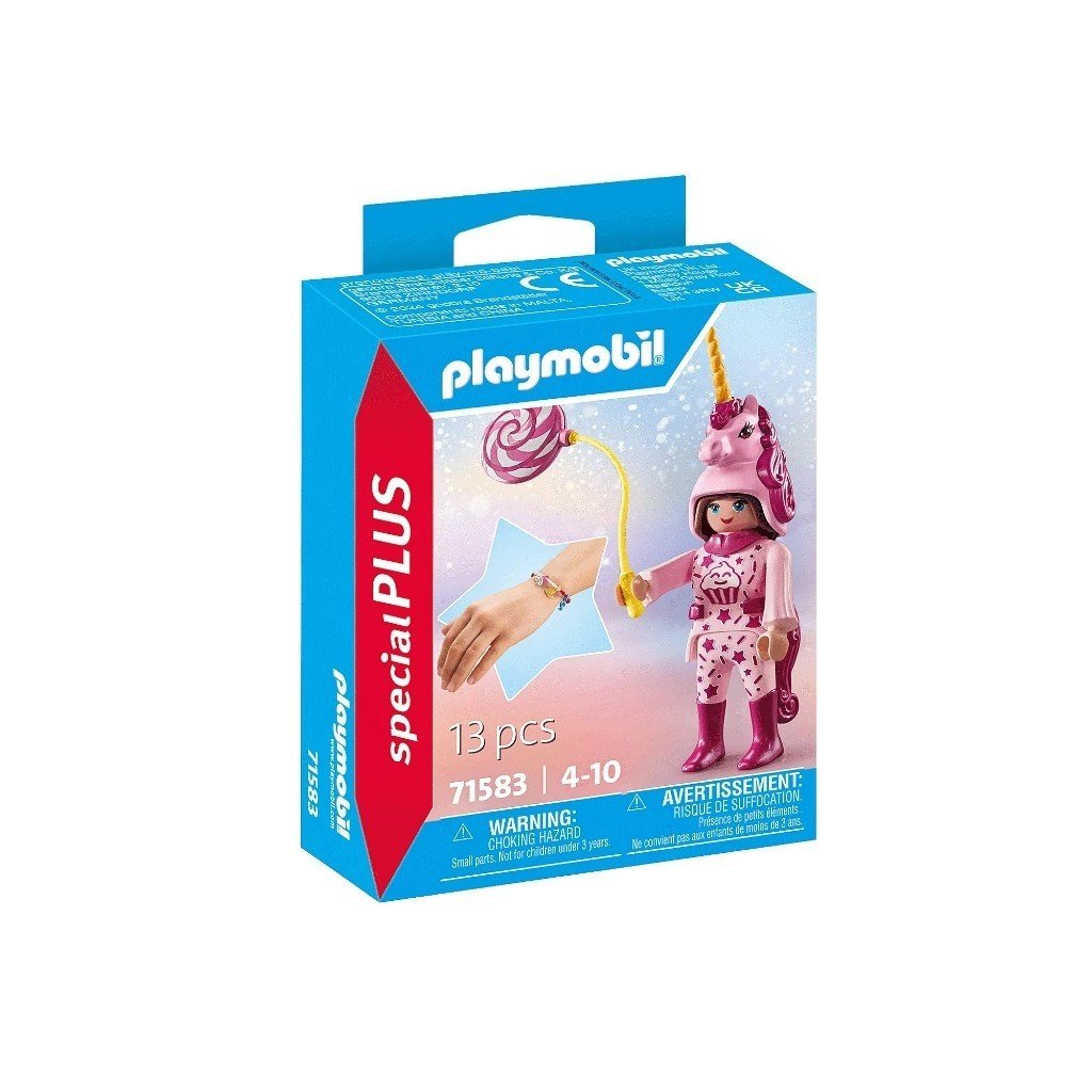 Playmobil 71583 Special Plus Sweets Unicorn ของเล่นบทบาทสมมติ สเปเชียล ผู้หญิงกับชุดยูนิคอร์นขนมหวาน