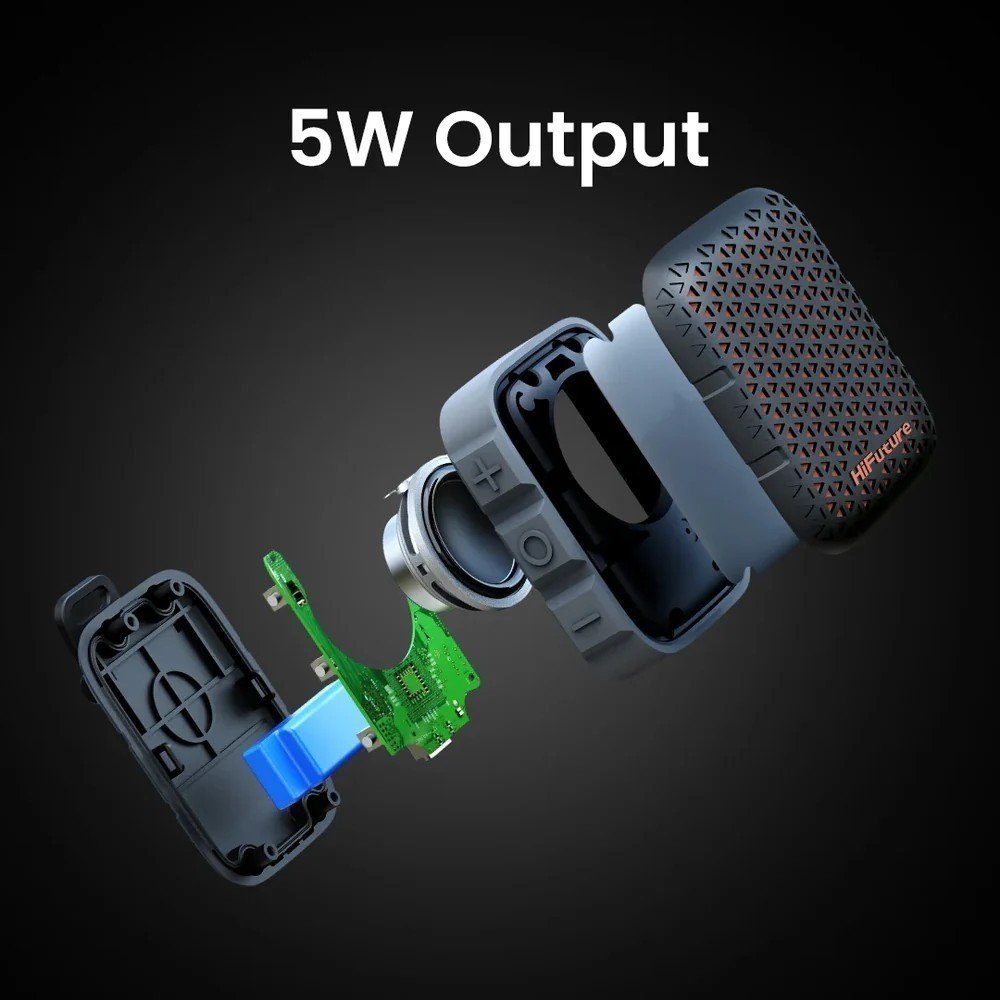 HiFuture Pocket S Mini Portable & Wearable Speaker ลำโพงบลูทูธพกพา 5W เปิดต่อเนื่อง 8ชม - Image 2