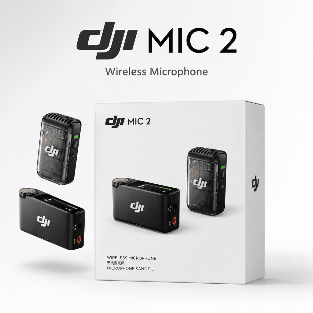 DJI Mic 2 (1TX+1RX) Wireless Microphone