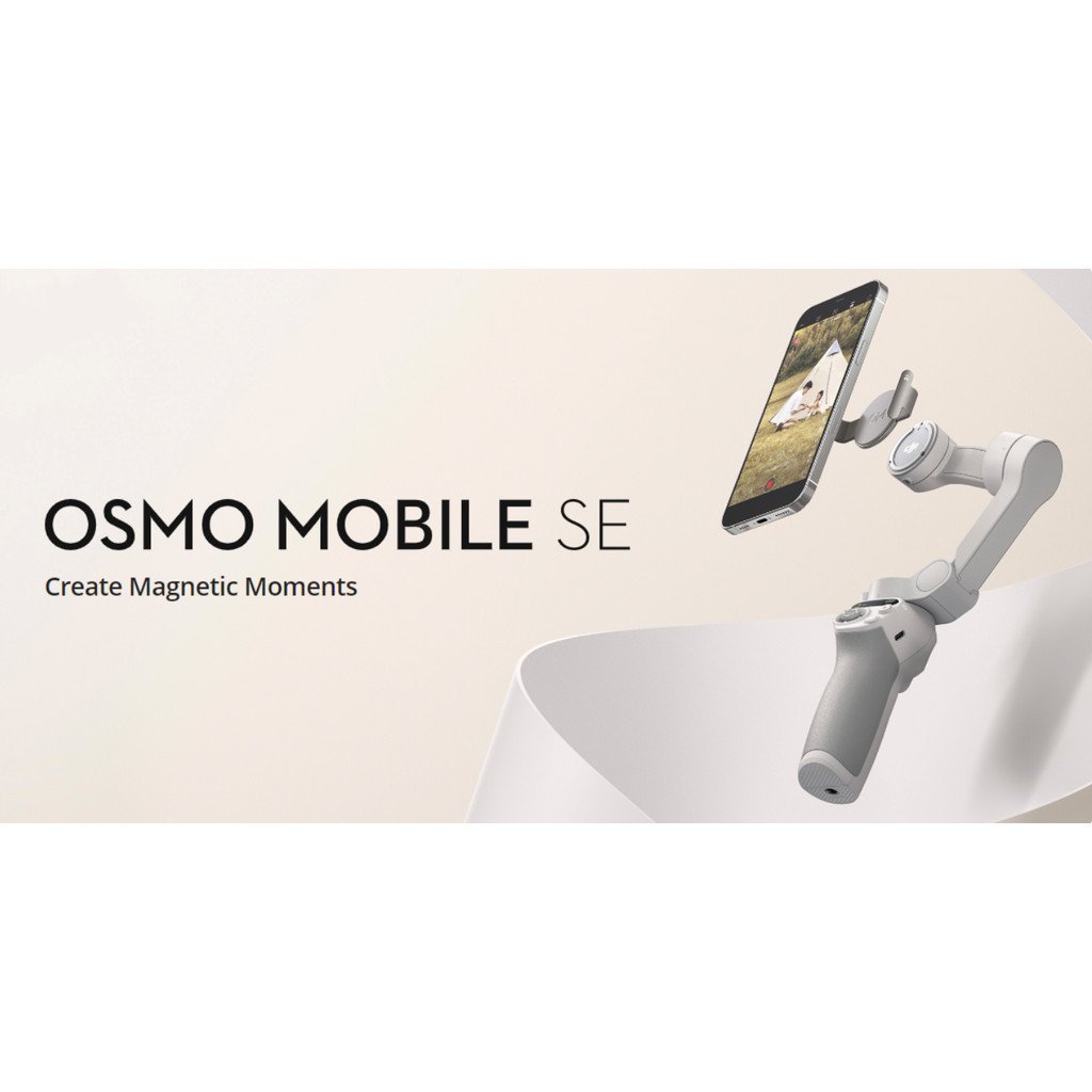 DJI Osmo Mobile SE ขนาดเท่าฝ่ามือ สามารถใช้ถ่ายภาพได้ทั้งในโหมดแนวตั้งและแนวนอน