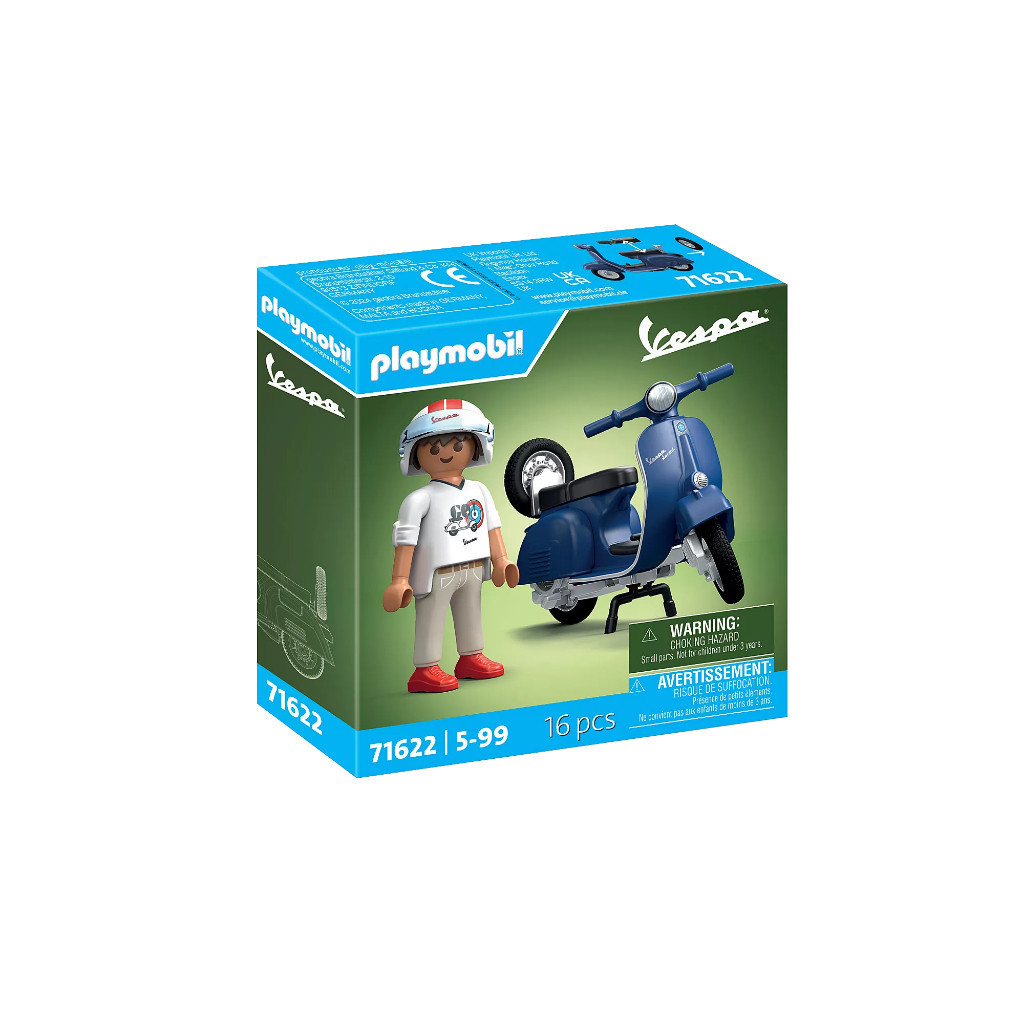 Playmobil 71622 Vespa 1969 Vespa 150 Sprint Veloce, blue ของเล่นบทบาทสมมติ เวสป้า สปรินท์ เวโลเช่ 150 ปี 1969 สีน้ำเงิน - Image 2