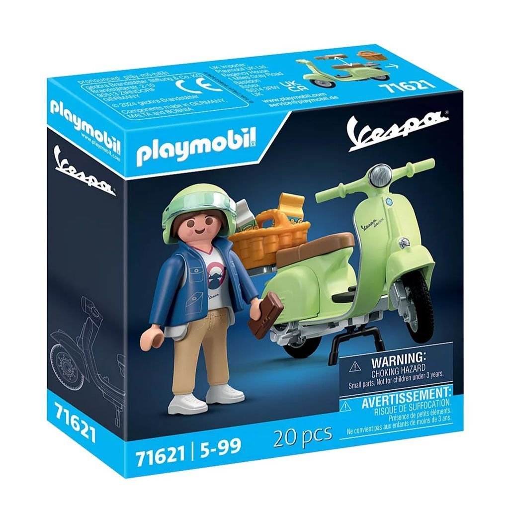 Playmobil 71621 Vespa 1969 Vespa 150 Sprint Veloce, light green เวสป้า Sprint Veloce 150 ปี 1969 สีเขียวอ่อน - Image 2