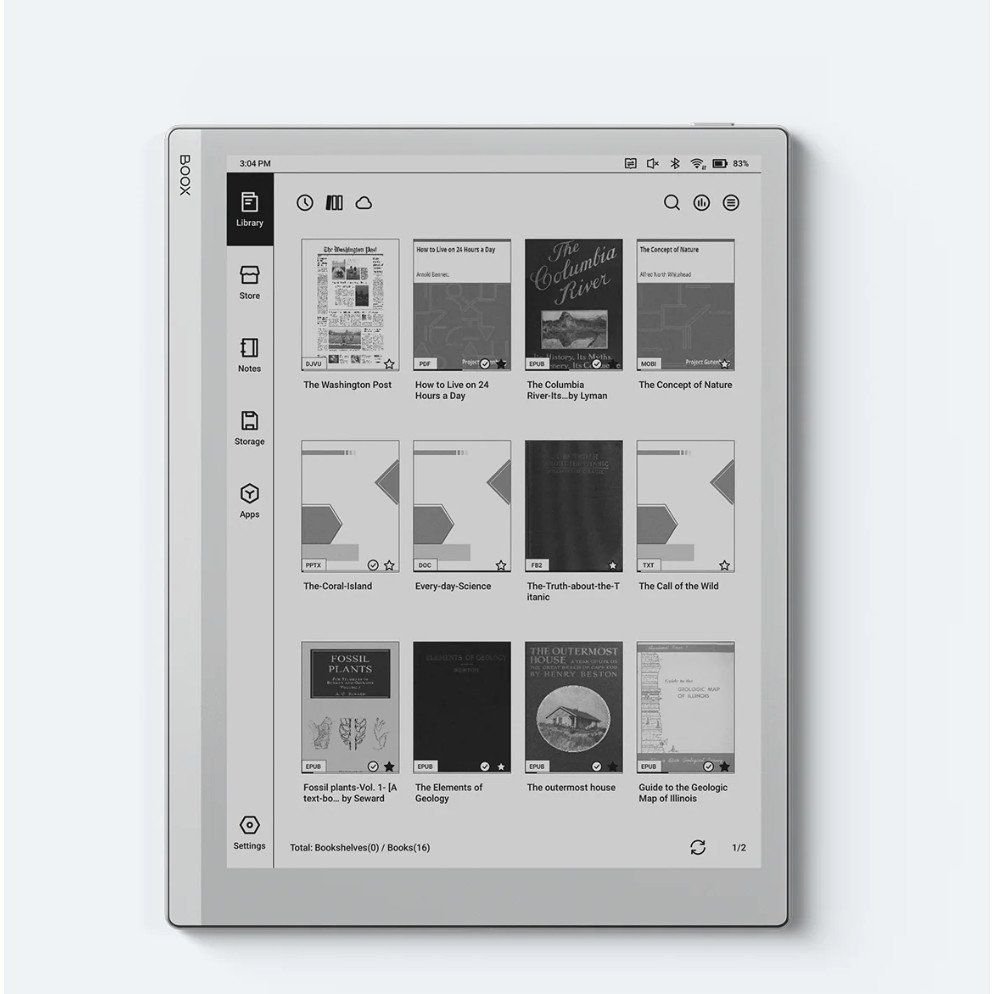 E-reader BOOX GO 10.3 (GEN II) จอขาวดำ 300ppi | CPU octa-core | Andriod15 | เบา 364 กรัม