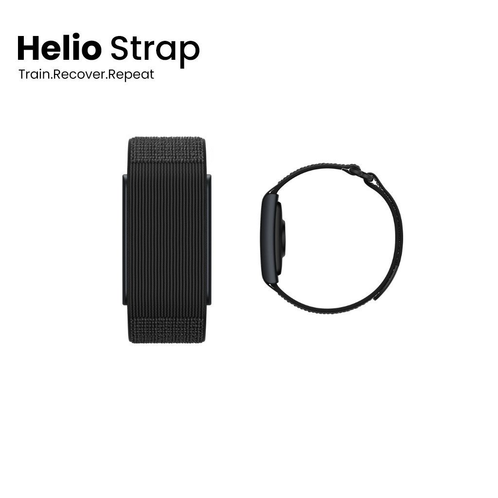 Amazfit Helio Strap (Black) สายรัดฟิตเนส Hyrox Race ติดตามอัตราการเต้นของหัวใจ นอนหลับ