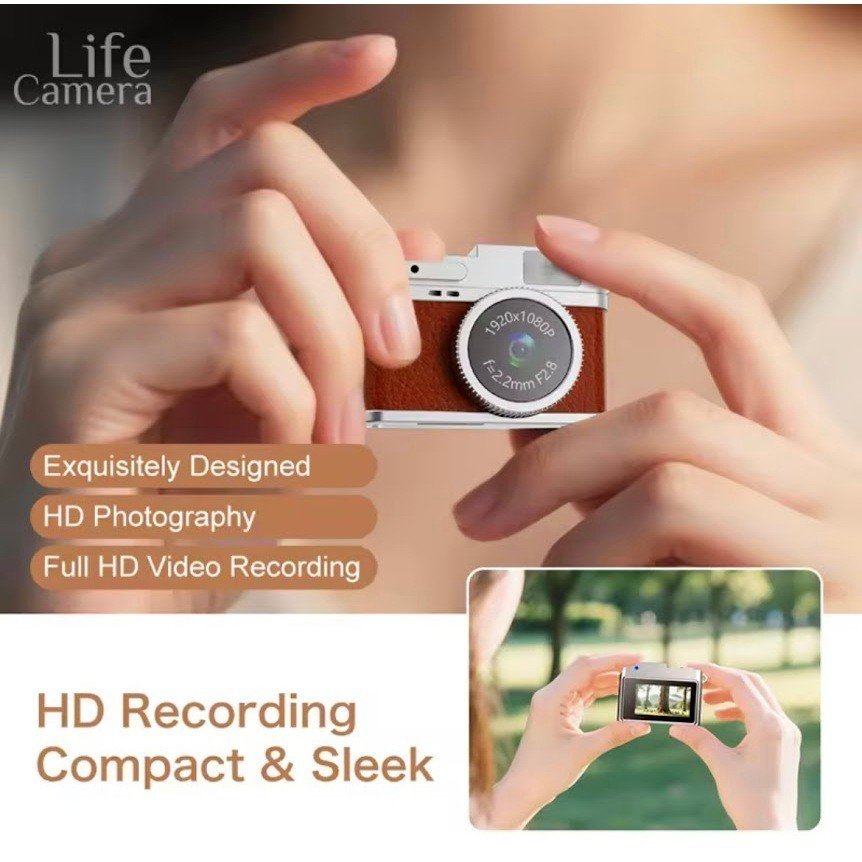 Life Camera Mini กล้อง 0.96 นิ้ว วิดีโอแบบพกพาการบันทึก HD