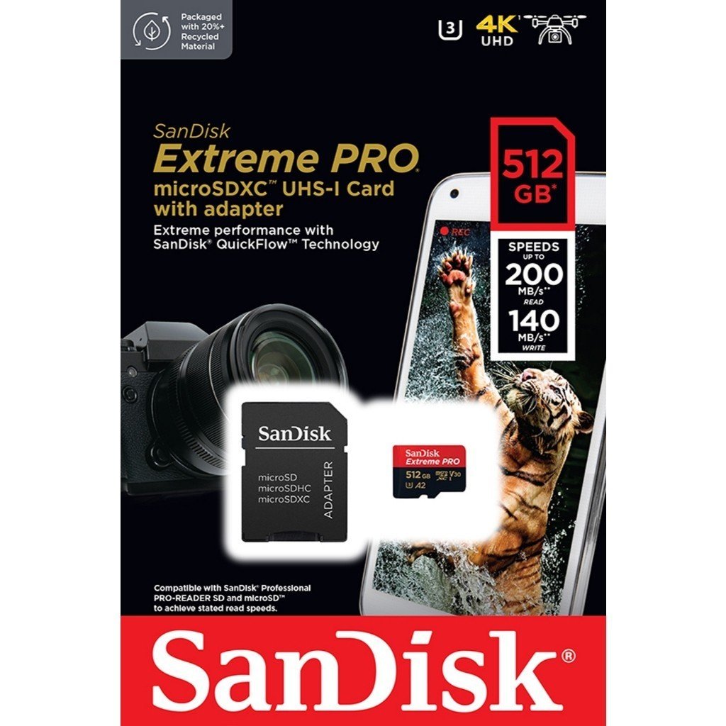 เมมโมรี่การ์ด SanDisk Extreme Pro microSDXC 512GB C10 A2 - Image 3