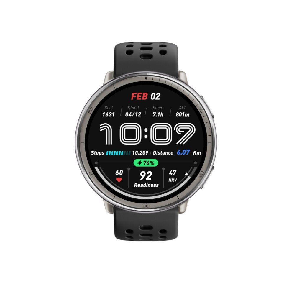 Amazfit Active 2 Black Sport Smart Watch สมาร์ทวอทช์ หน้าจอ 1.32 นิ้ว มี Bluetooth