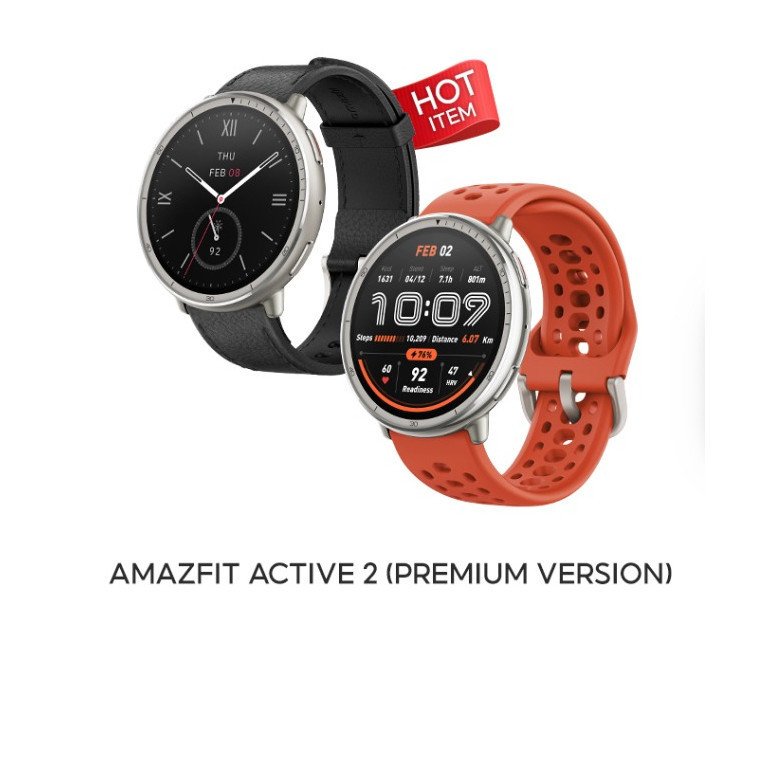 Amazfit Active 2 (Premium Version) 44mm Smartwatch พร้อมระบบ GPS ระบุตำแหน่ง โหมดกีฬา160