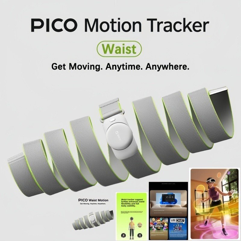 PICO เอว Motion Tracker สําหรับ PICO 4 Ultra/PICO 4 Pro/ PICO 4/Neo 3 2.0 รุ่นเข็มขัดเอว