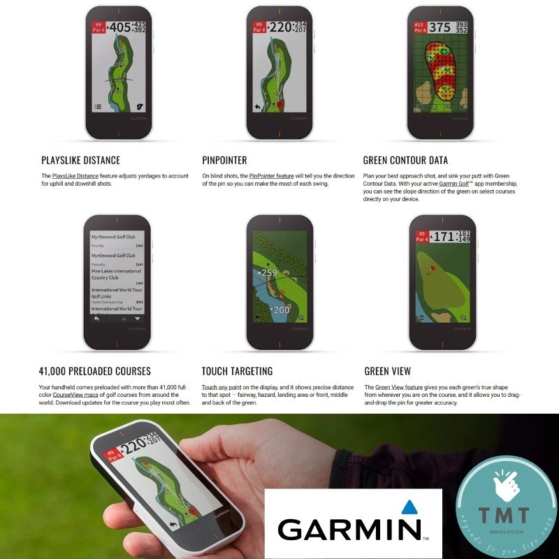 Garmin Approach G80 GPS Golf Handheld อุปกรณ์ฝึกซ้อมกอล์ฟ - Image 3